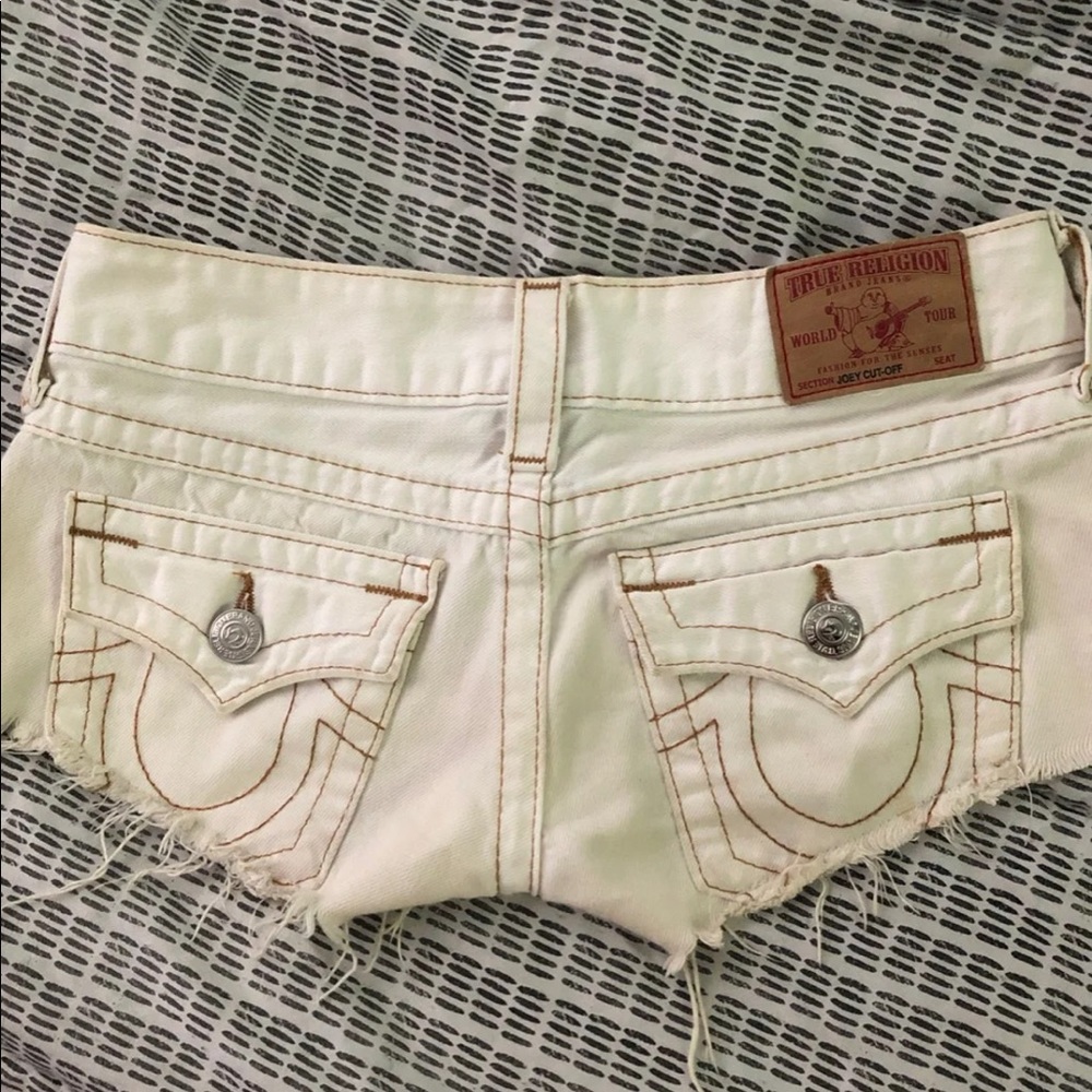 True religion cut off shorts